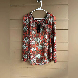 Daniel Rainn - Long Sleeve Top - Boho, Floral - Size L